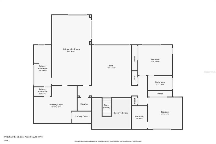 2D floor plan layout of this home in , St. Petersburg, FL (Image 6).