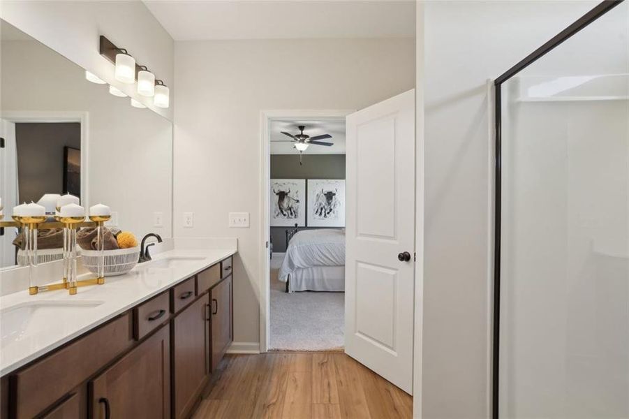 Furnished interior view inside a new home in Oakmont, Dallas (Image 34).