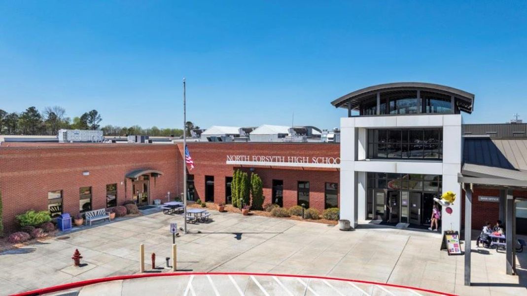 Front exterior of a new home in Haven Abbey, Cumming, GA, highlighting curb appeal (Image 21).