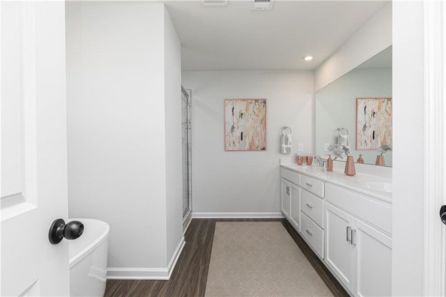 Furnished interior view inside a new home in Riverside Ridge, Lawrenceville (Image 5).