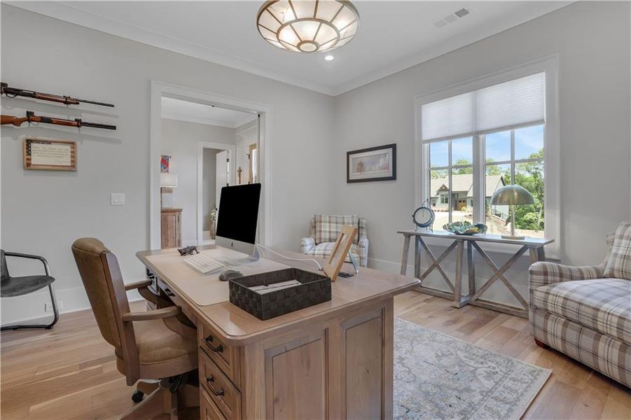 Furnished interior view inside a new home in , Dahlonega (Image 8).