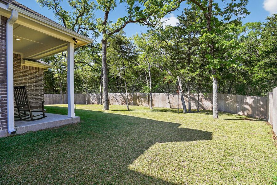 Exterior details and patio area of a home in , College Station (Image 21).