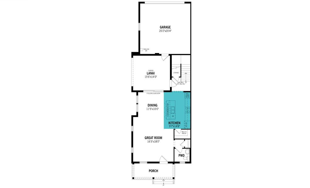 2D floor plan layout of this home in Celebration, Celebration, FL (Image 3).