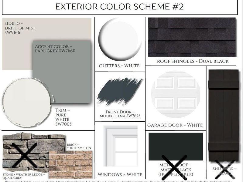 Sample of building materials used in homes in Enclave at Belmont, Belmont (Image 7).