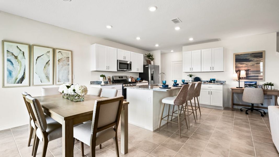 Representative furnished interior of a home built from the Elm by Taylor Morrison in Firethorn, Parrish (Image 6). Representative furnished interior of a home built from the Elm by Taylor Morrison in Firethorn, Parrish (Image 6).