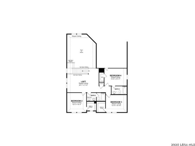 2D floor plan layout of this home in Comanche Ridge, San Antonio, TX (Image 3). 2D floor plan layout of this home in Comanche Ridge, San Antonio, TX (Image 3).