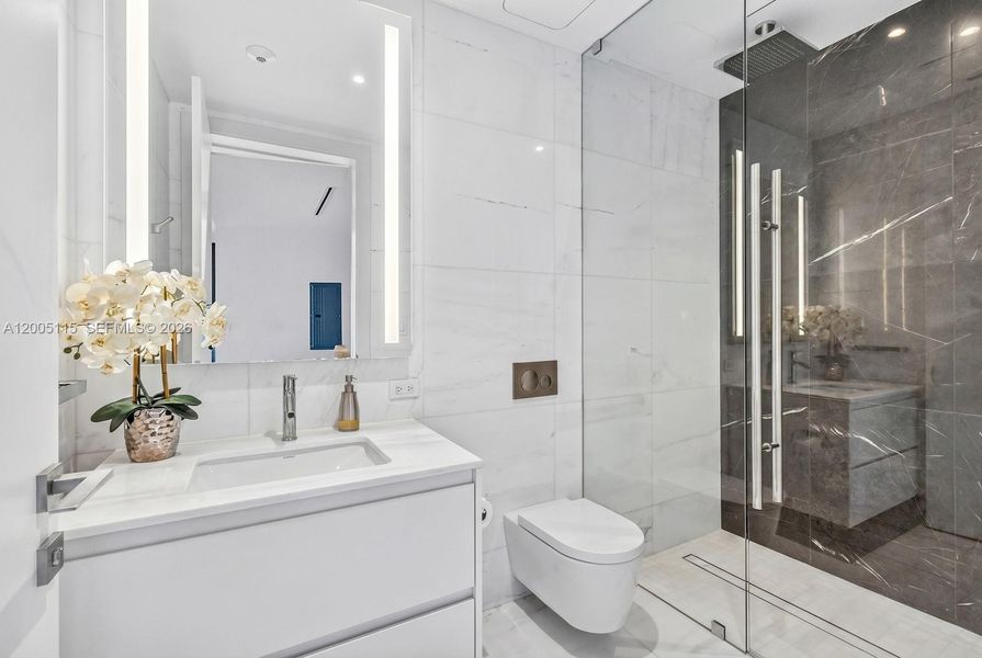 Furnished interior view inside a new home in Aston Martin Residences, Miami (Image 4).