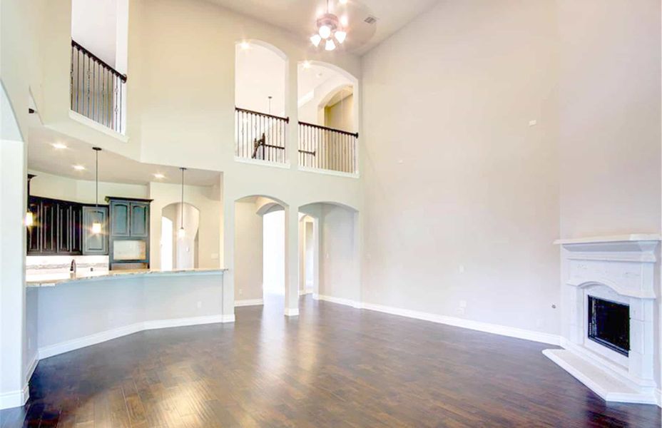 Representative unfurnished interior of a home built from the 4198 by Ravenna Homes in The Woodlands Hills 65′, Willis (Image 19).