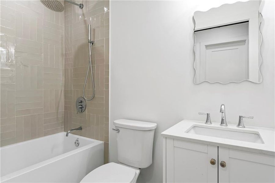 Furnished interior view inside a new home in , Atlanta (Image 9). Furnished interior view inside a new home in , Atlanta (Image 9).