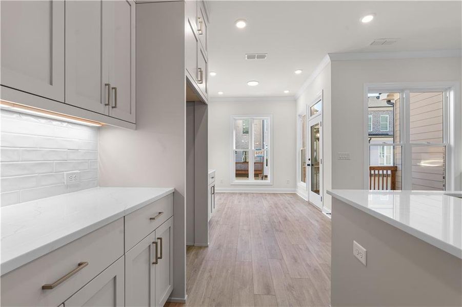 Furnished interior view inside a new home in , Johns Creek (Image 17).