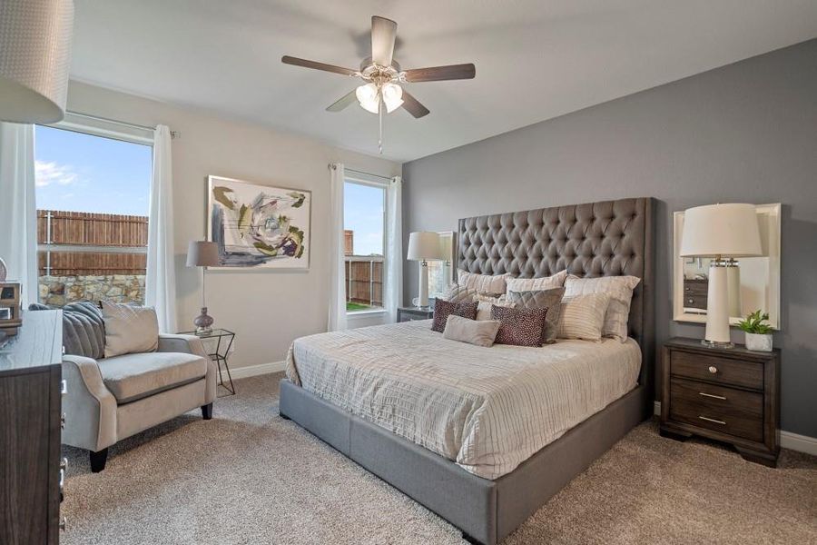 Furnished interior view inside a new home in Bluestem, Rhome (Image 24).