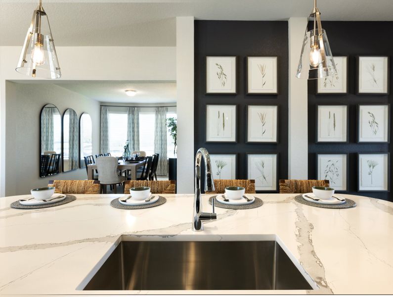 Furnished interior view inside a new home in Carmel Ranch, Schertz (Image 7).