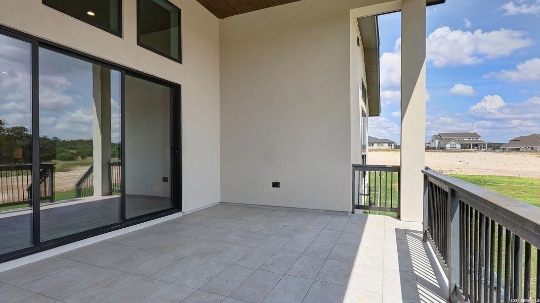 Exterior details and patio area of a home in George's Ranch, Boerne (Image 23).