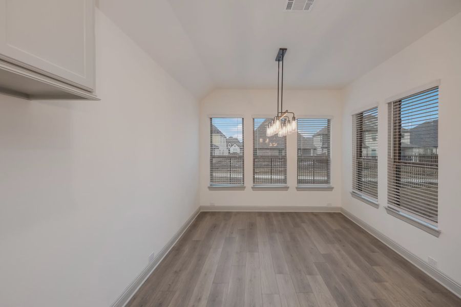 Representative unfurnished interior of a home built from the Everton by Chesmar Homes in Canyon Falls, Argyle (Image 9).