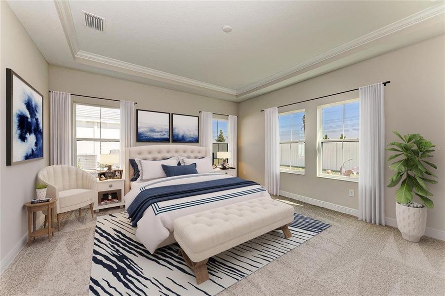 Furnished interior view inside a new home in Oakfield, Parrish (Image 10).