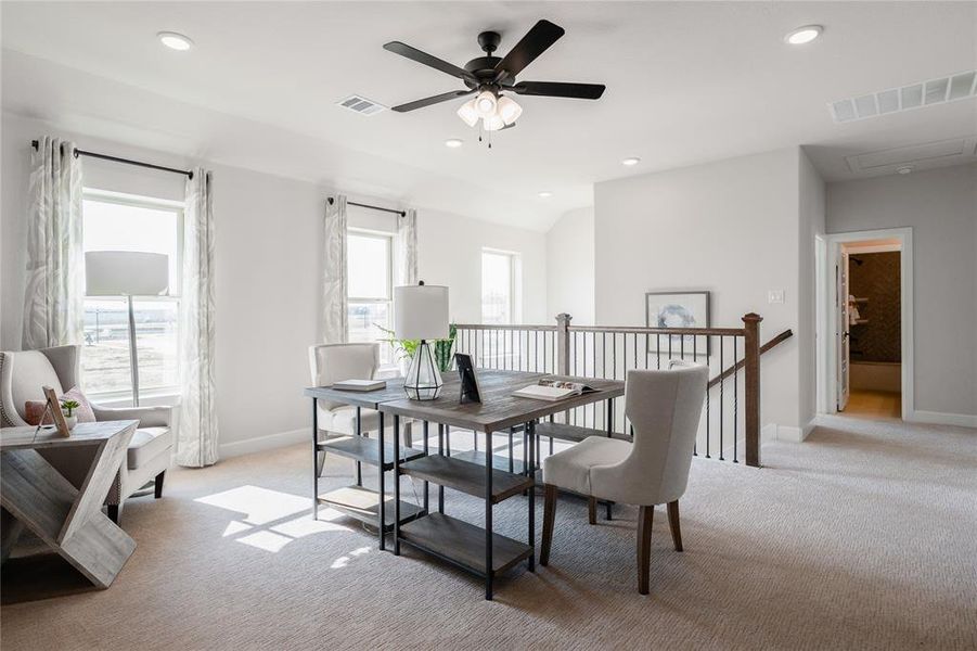 Beazer Homes Wildflower Ranch Brenham Floorplan. This is not a photo of the actual home, but is a photo of the Brenham floorplan.