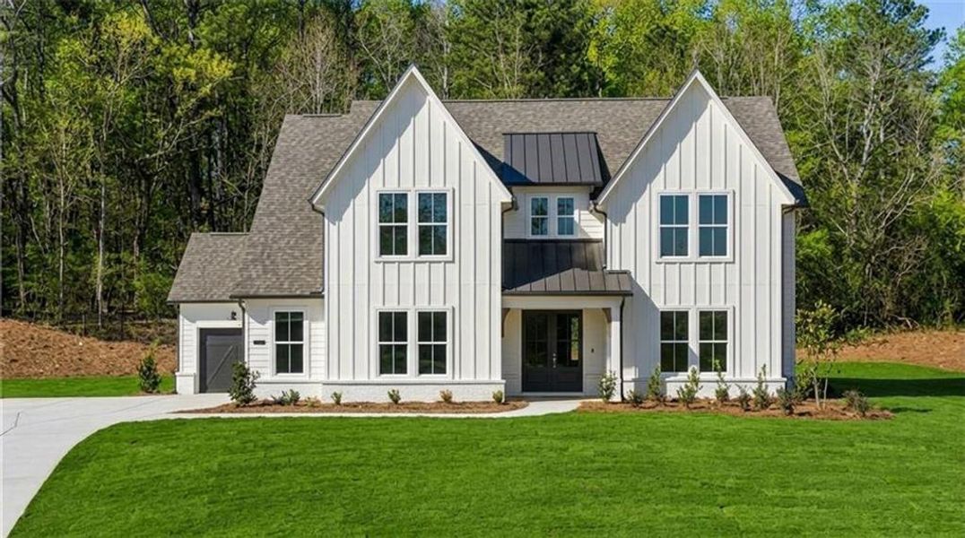 Front exterior of a new home in , Gainesville, GA, highlighting curb appeal (Image 26).