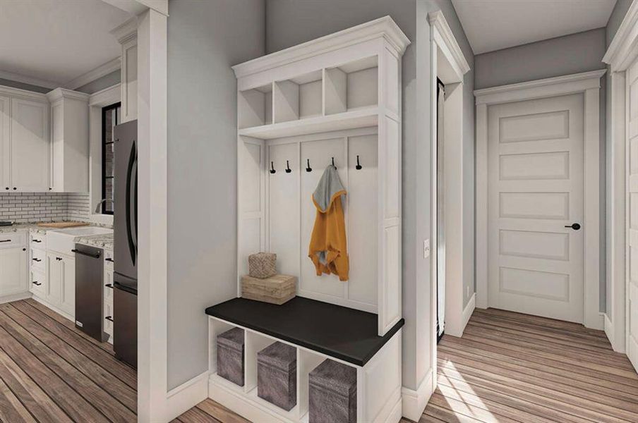 Furnished interior view inside a new home in Parallel Pastures, Poolville (Image 31).