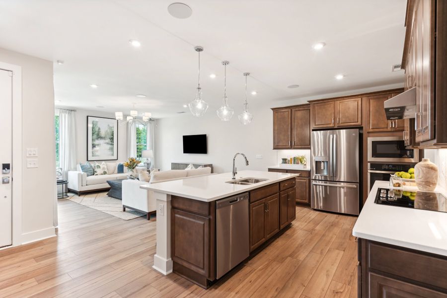 Representative furnished interior of a home built from the Boyd by Tri Pointe Homes in Seven Oaks, Belmont (Image 20).