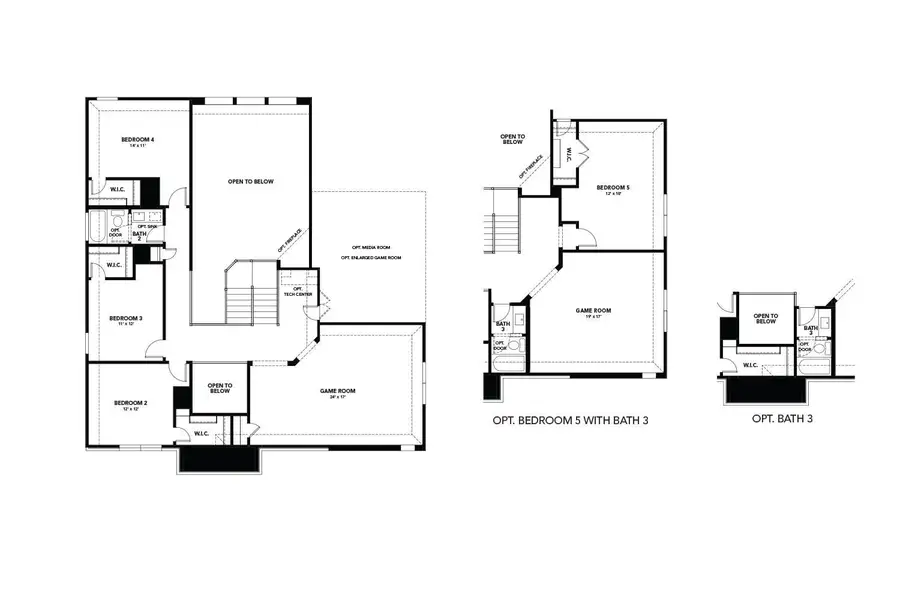 2D floor plan layout of this home in Retreat at San Gabriel, Georgetown, TX (Image 3). 2D floor plan layout of this home in Retreat at San Gabriel, Georgetown, TX (Image 3).