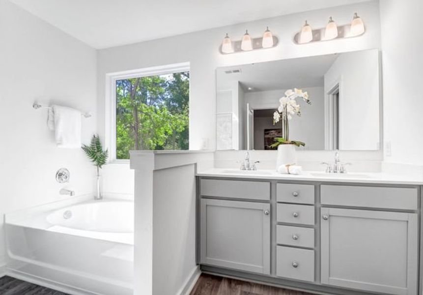 Representative furnished interior of a home built from the Kane by True Homes in Harpers Landing, Walkertown (Image 12).