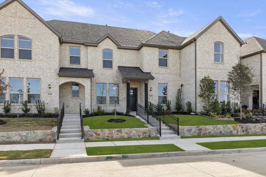 Front exterior of a new home in Creekshaw, Royse City, TX, highlighting curb appeal (Image 1). Front exterior of a new home in Creekshaw, Royse City, TX, highlighting curb appeal (Image 1).