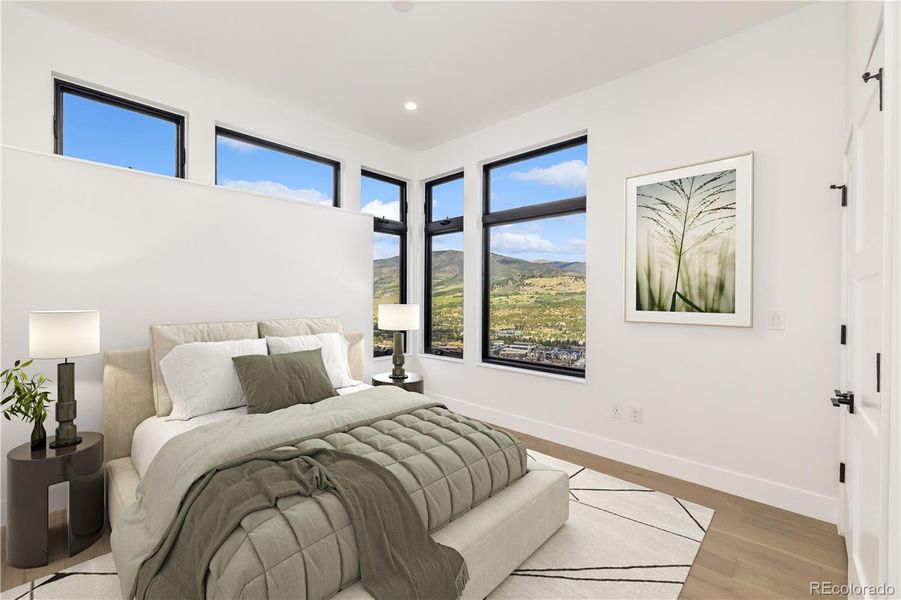 Virtually Staged Guest Bedroom