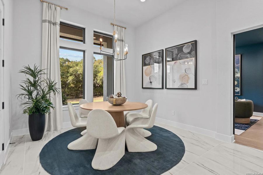 Furnished interior view inside a new home in Shavano Highlands, San Antonio (Image 8).