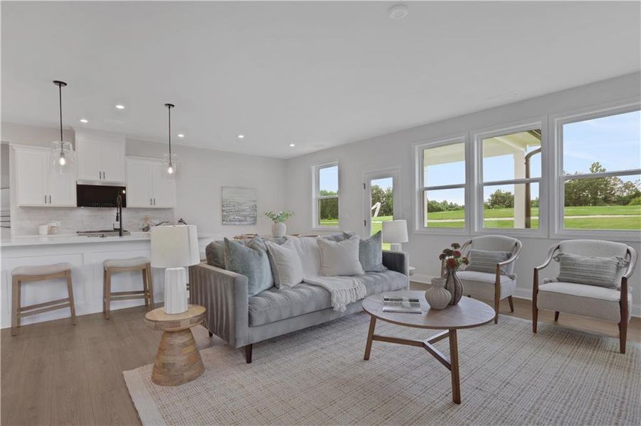 Furnished interior view inside a new home in Easton Walk, Lawrenceville (Image 35).