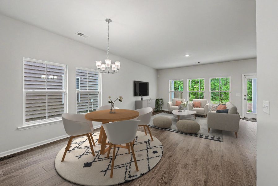Furnished interior view inside a new home in , Summerville (Image 28).