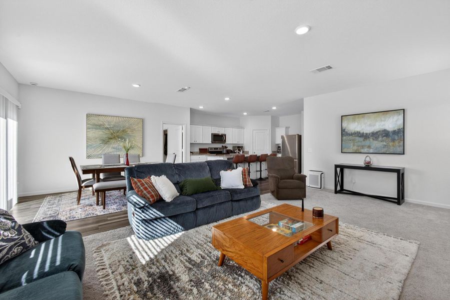 Furnished interior view inside a new home in Harrington Trails at The Canopies, New Caney (Image 19).