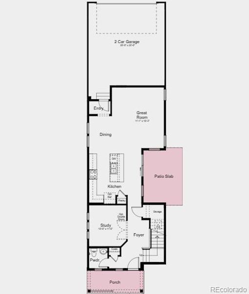 Additional Highlights Include: Outdoor patio, slide0in gas range in place of electric range, crown molding, 42" upper kitchen cabinets, and second sink at secondary bathroom.