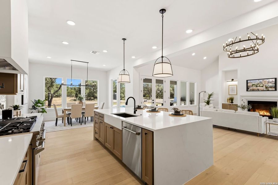 Furnished interior view inside a new home in , Boerne (Image 19).