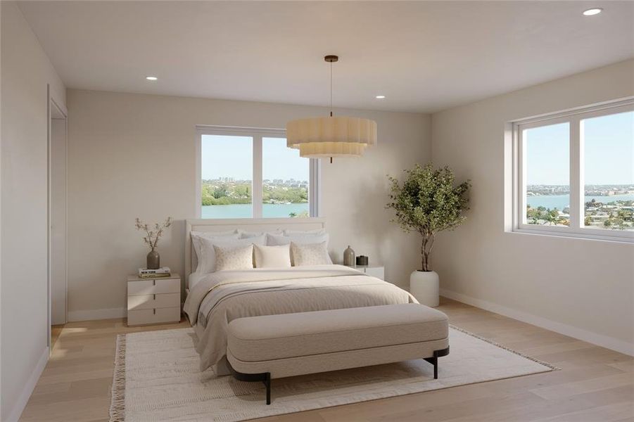 Furnished interior view inside a new home in , St. Petersburg (Image 4).