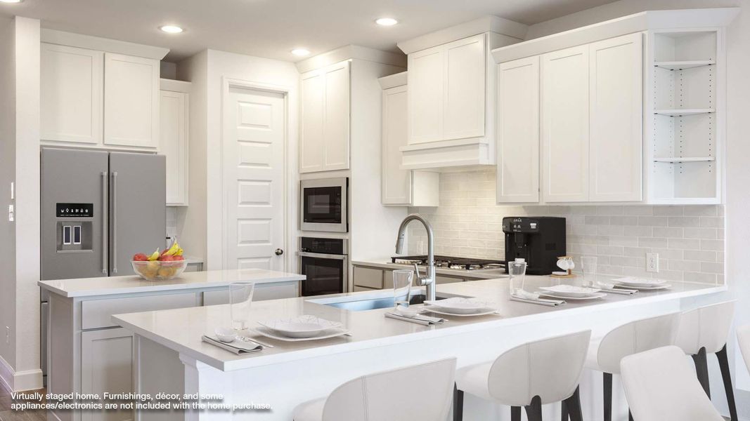 Furnished interior view inside a new home in Lariat 45', Liberty Hill (Image 5).