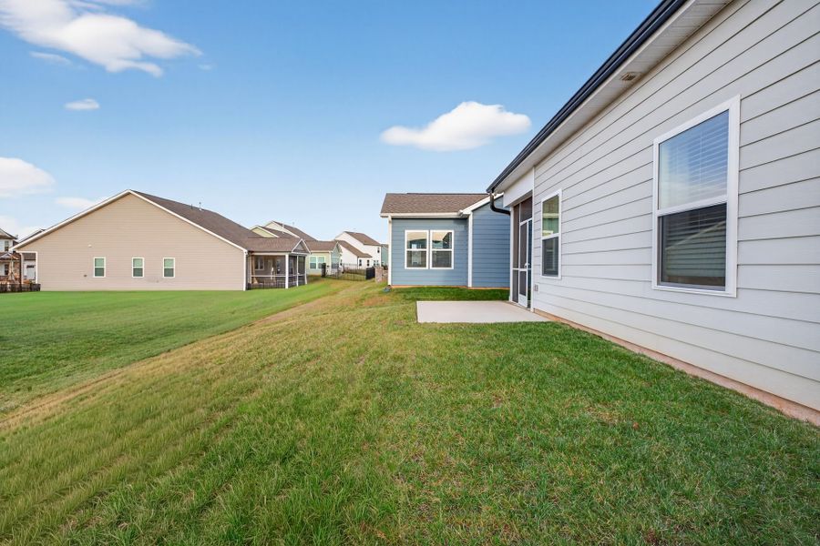 Exterior details and patio area of a home in Edgewater - The Cottages, Lancaster (Image 23).