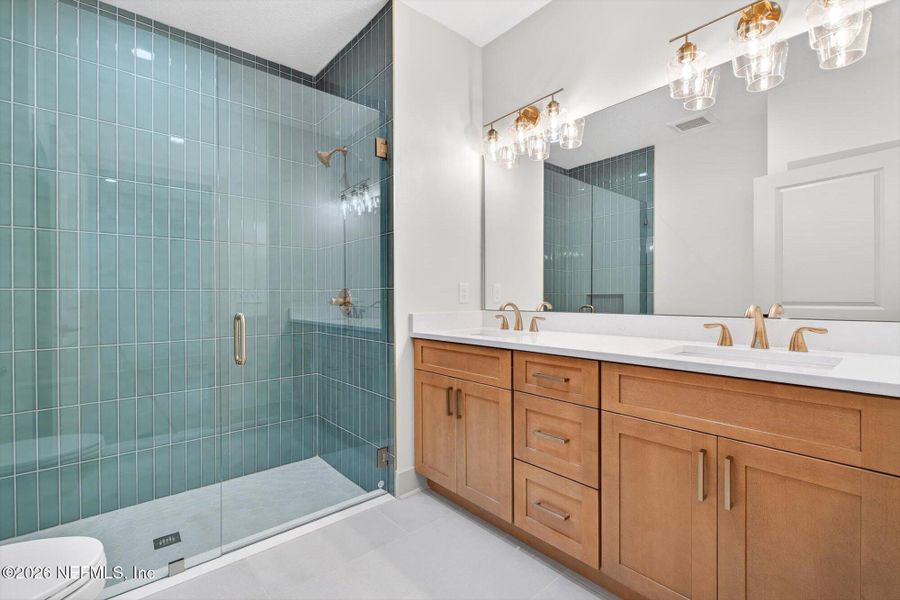 Furnished interior view inside a new home in , San Mateo (Image 9).