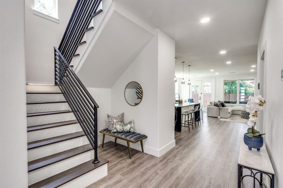 Furnished interior view inside a new home in , Dallas (Image 19).