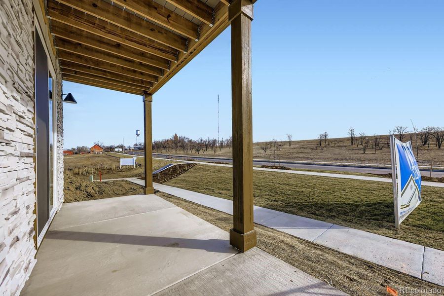 Exterior details and patio area of a home in Uplands, Westminster (Image 22).