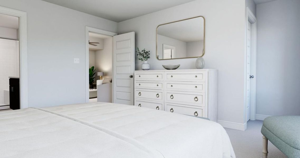 Representative furnished interior of a home built from the Aspen by Parkside Builders in The Woods, Gallatin (Image 32).