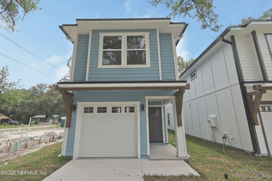 Front exterior of a new home in , Jacksonville, FL, highlighting curb appeal (Image 24). Front exterior of a new home in , Jacksonville, FL, highlighting curb appeal (Image 24).