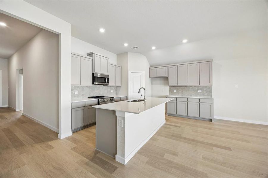 Furnished interior view inside a new home in Mercer Meadows, Royse City (Image 8).