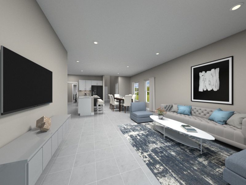 Furnished interior view inside a new home in Cyrene at Minneola, Minneola (Image 5).
