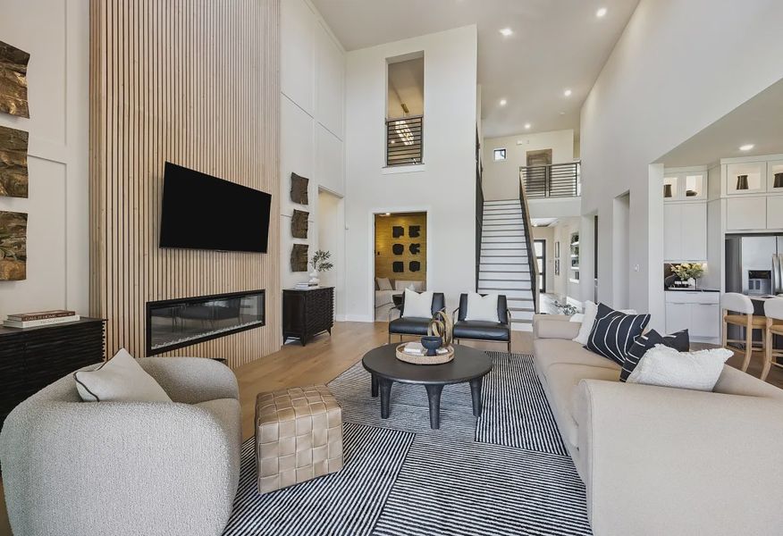 Plan 5058 Great Room - Staged, Look May Vary - 4 of 24