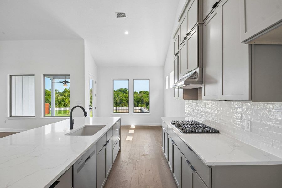 Furnished interior view inside a new home in Sauls Ranch, Round Rock (Image 9).