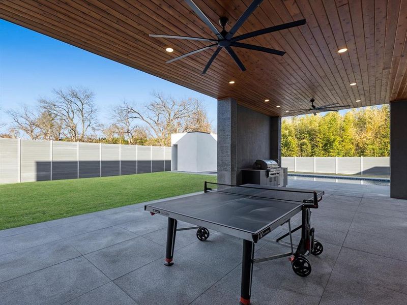 Exterior details and patio area of a home in , Dallas (Image 23).