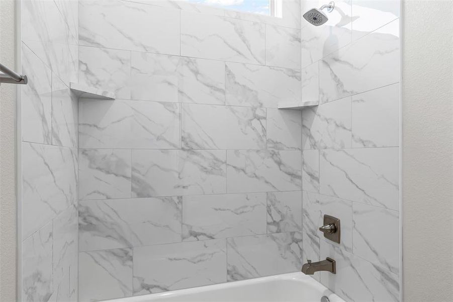 Bathroom with shower / washtub combination Bathroom with shower / washtub combination