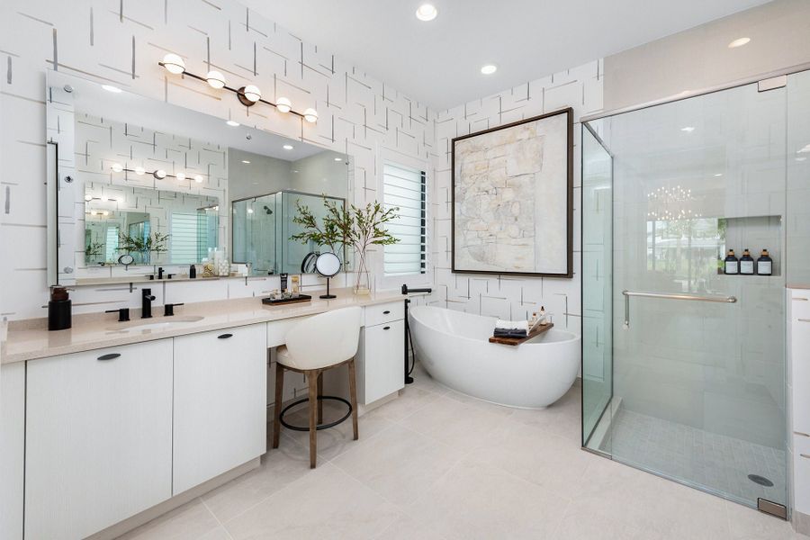 Representative furnished interior of a home built from the Samoa by GL Homes in Lotus Edge, Boca Raton (Image 17).