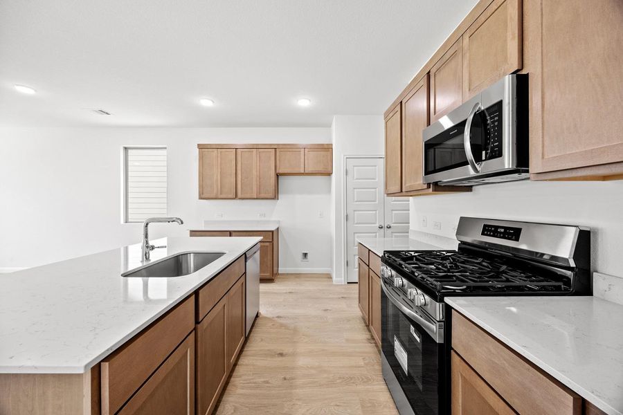 Furnished interior view inside a new home in Trinity Ranch, Elgin (Image 11).