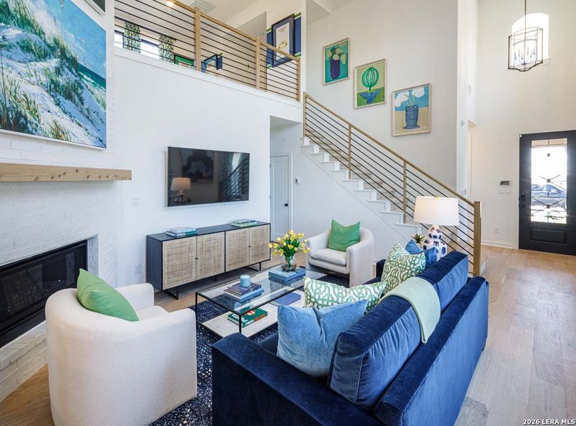 Furnished interior view inside a new home in Legacy at Lake Dunlap, New Braunfels (Image 6).